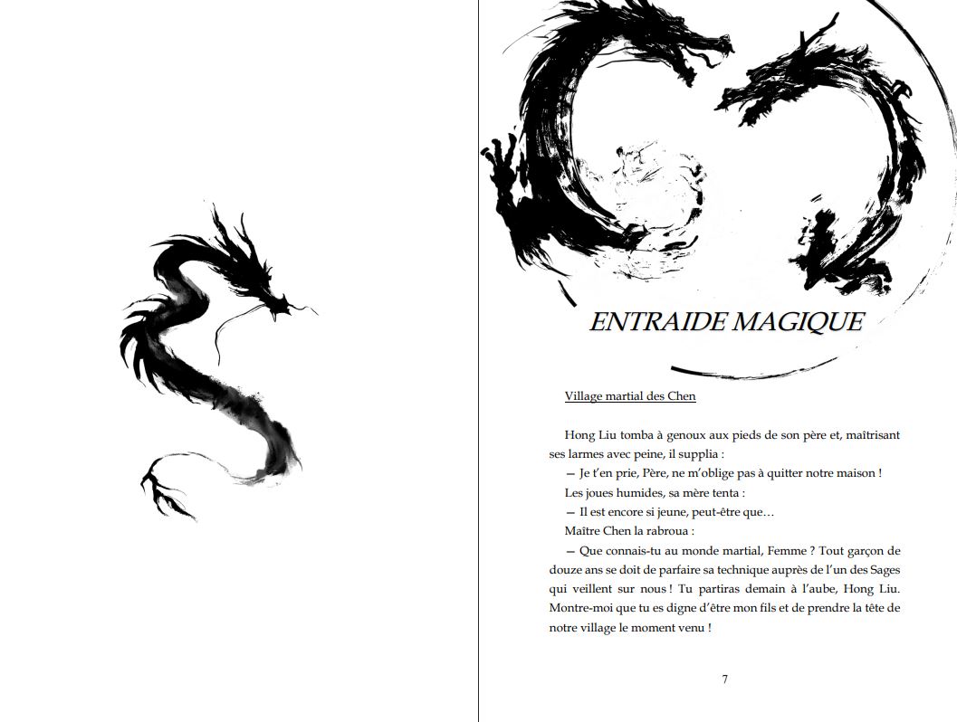 dragons et merveilles interieur relie