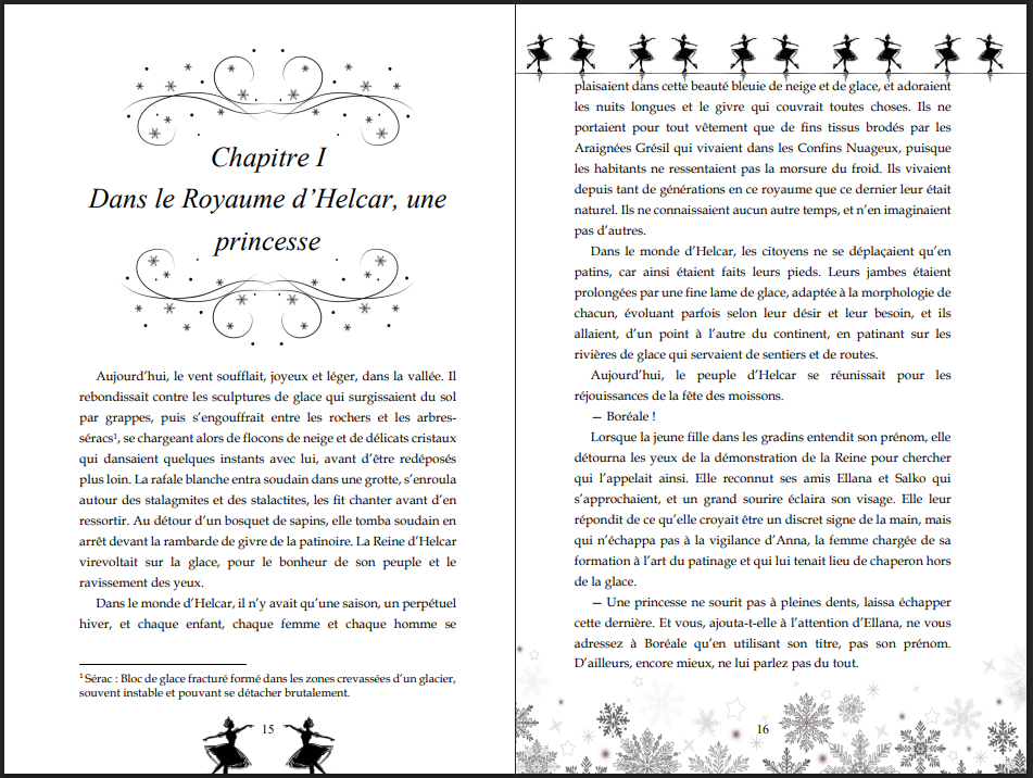 la princesse aux pieds de glace dessin 1